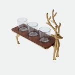 Aluminium Reindeer Candle Holder