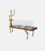 Aluminium Reindeer Candle Holder - Image 2