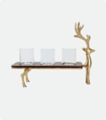 Aluminium Reindeer Candle Holder - Image 3